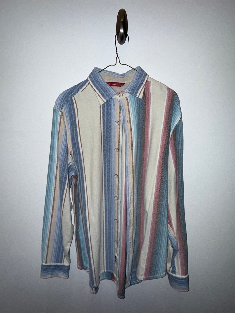 TOMMY BAHAMA Striped Multicolor Long-Sleeve Button-Up Shirt -